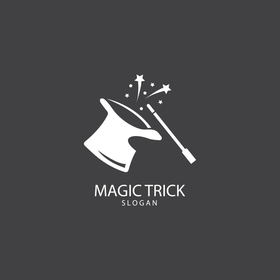 Abbildung: Zauberhut mit Zauberstab vektor