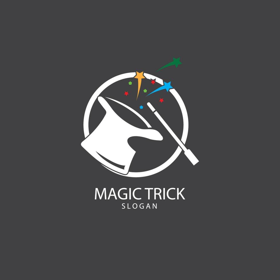 illustration av magi hatt med wand vektor