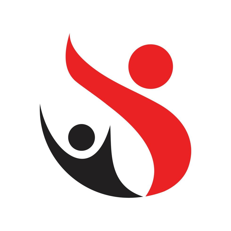 adoption och samhällsvård logotyp mall vektor ikon