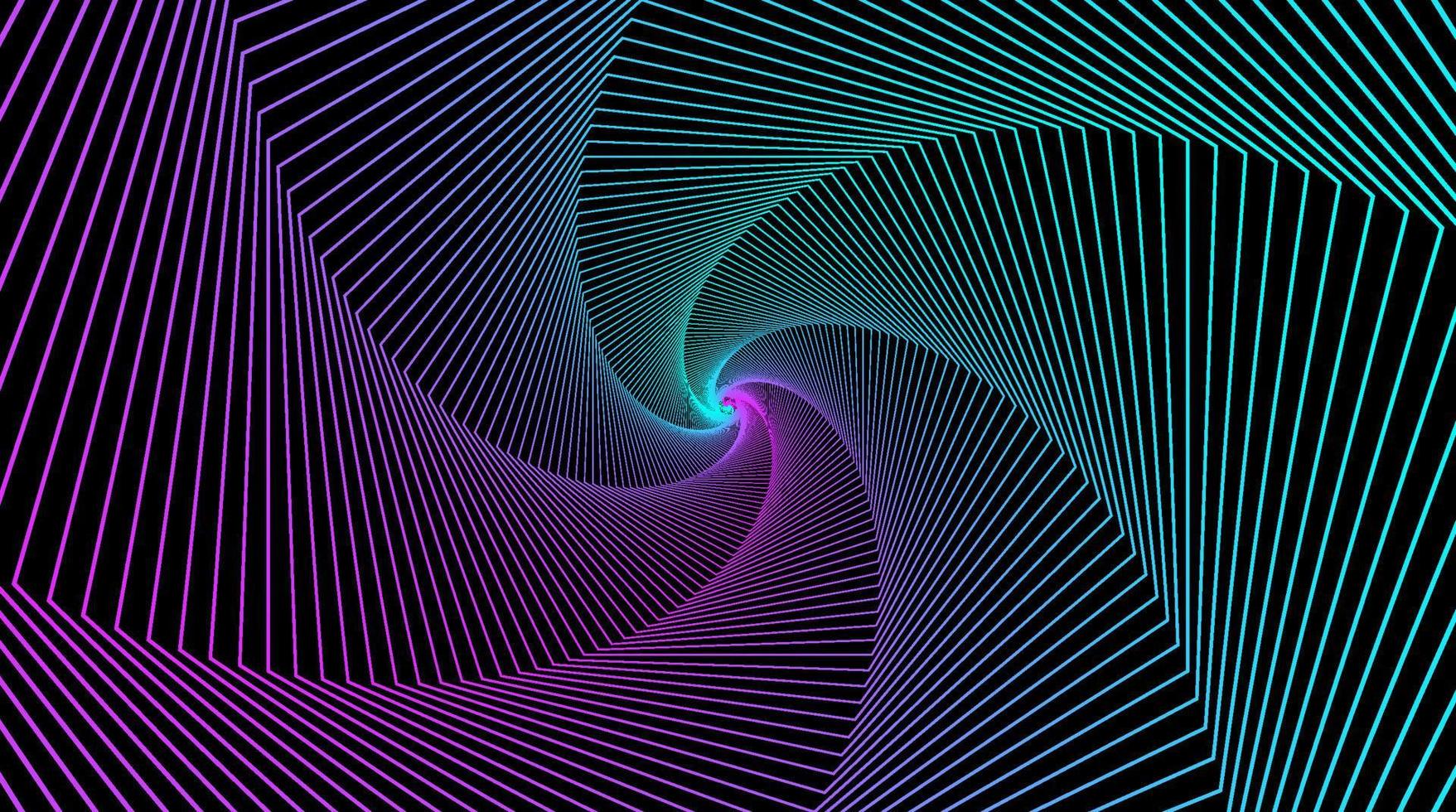 färgrik hypnotisk spiral vektor illustration