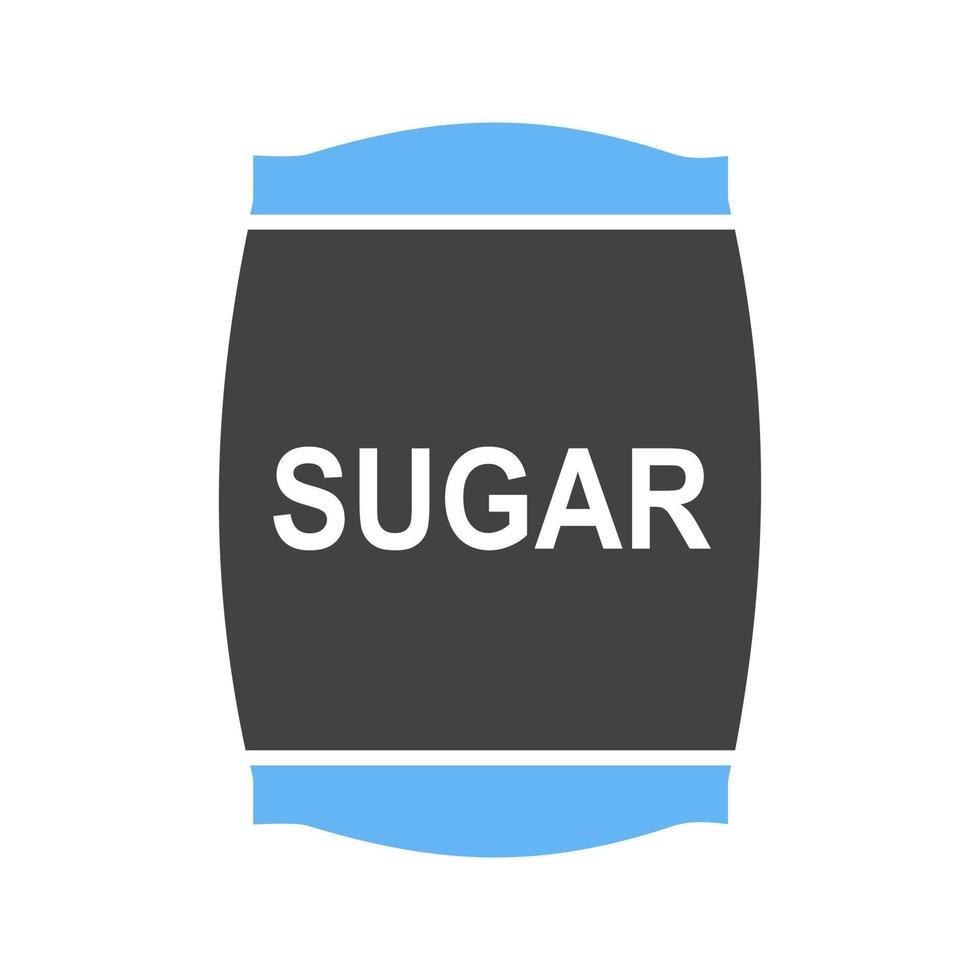 socker väska glyf blå och svart ikon vektor
