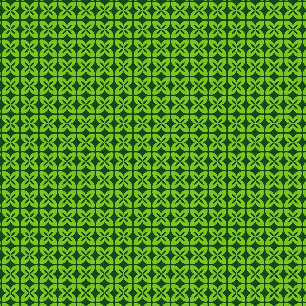 grönt bladmönster vektor