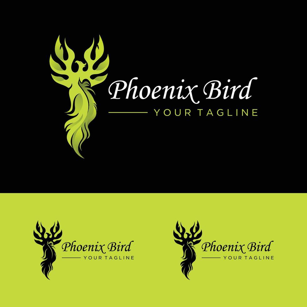 vorlage vektor logo phoenix