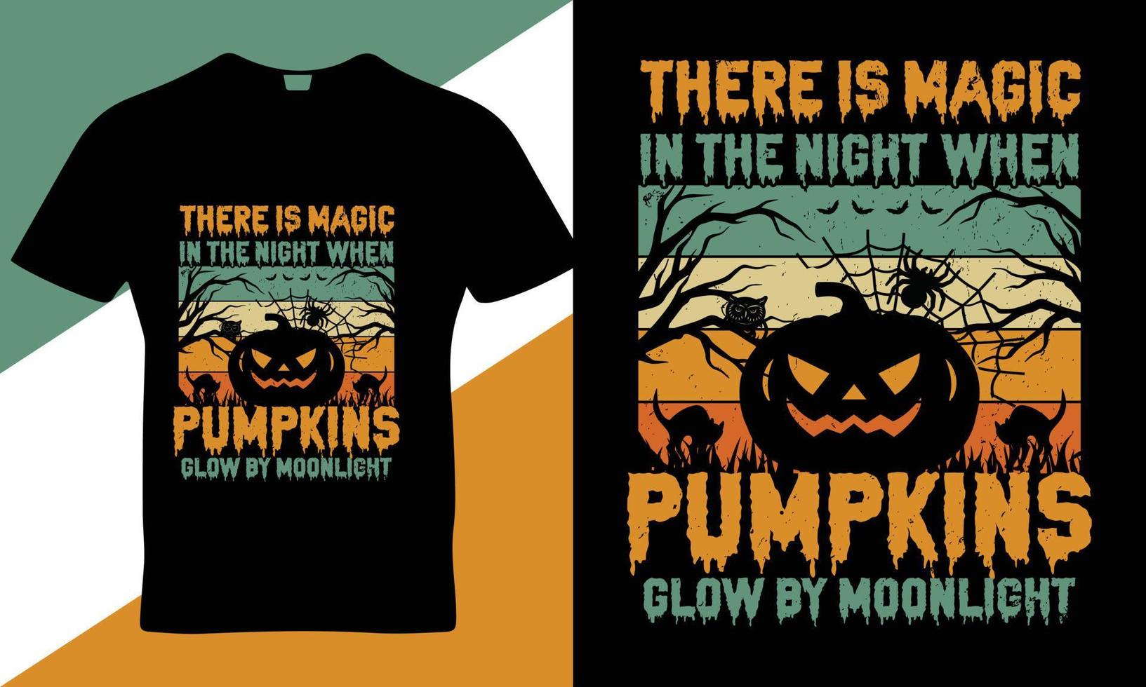 Lycklig halloween sortera citat t-shirt design vektor mall