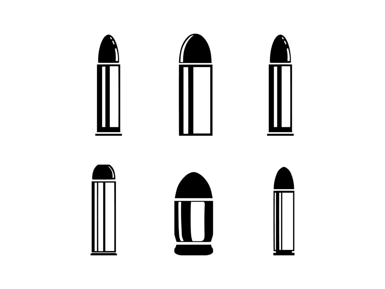 sammlung von kugelsilhouettenillustrationen vektor