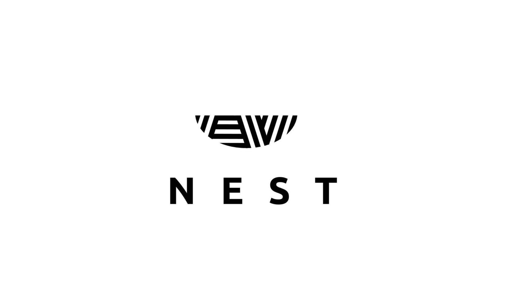 Nest-Logo-Design vektor