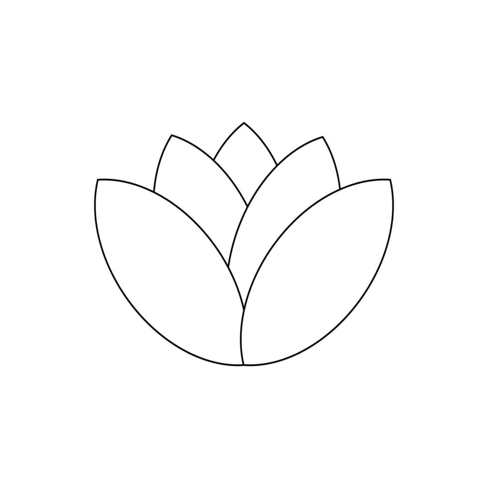 lotus ikon ilustration vektor