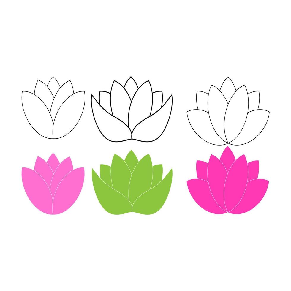 Lotus-Symbol Illustrationsvektor vektor