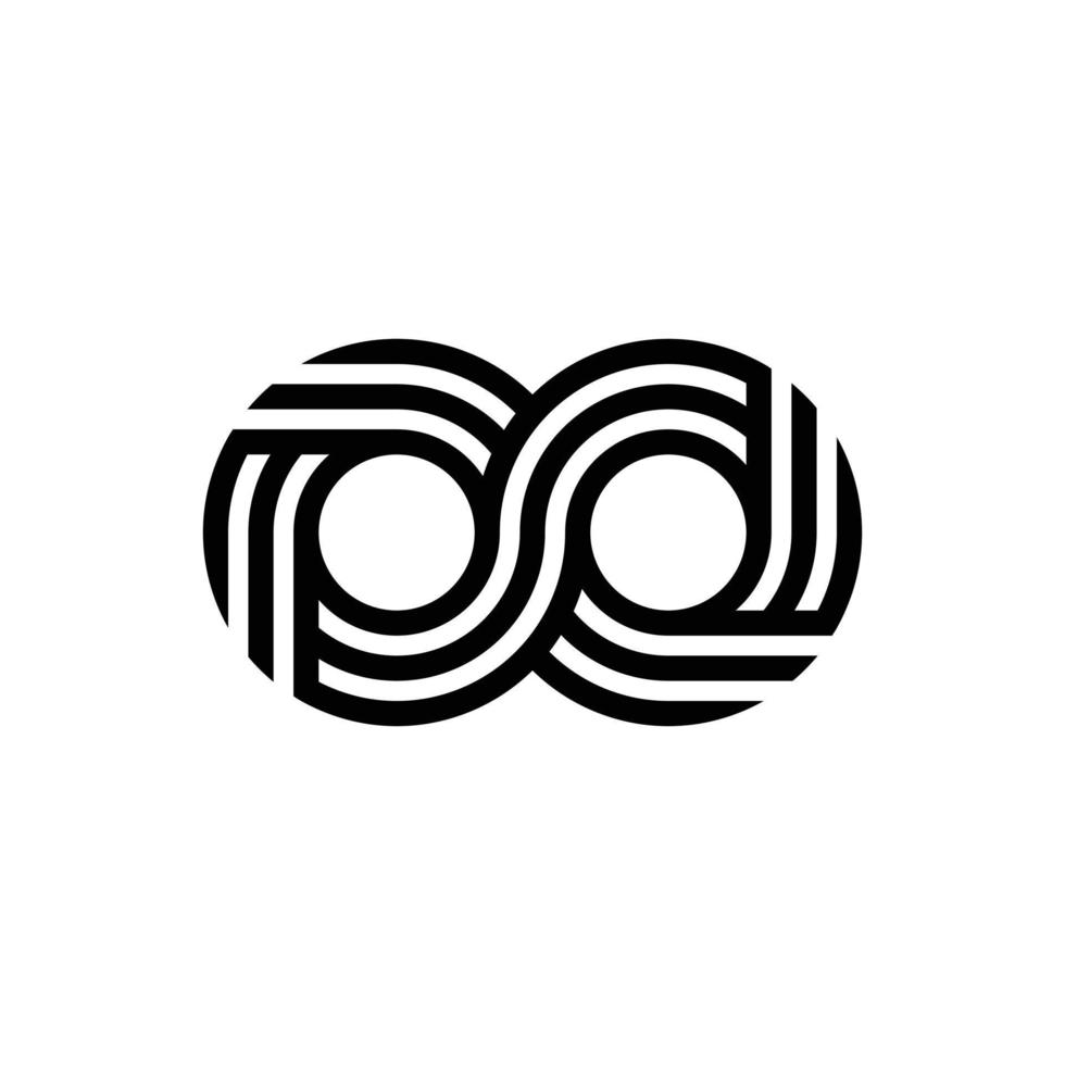 modernes Infinity-Logo-Design vektor