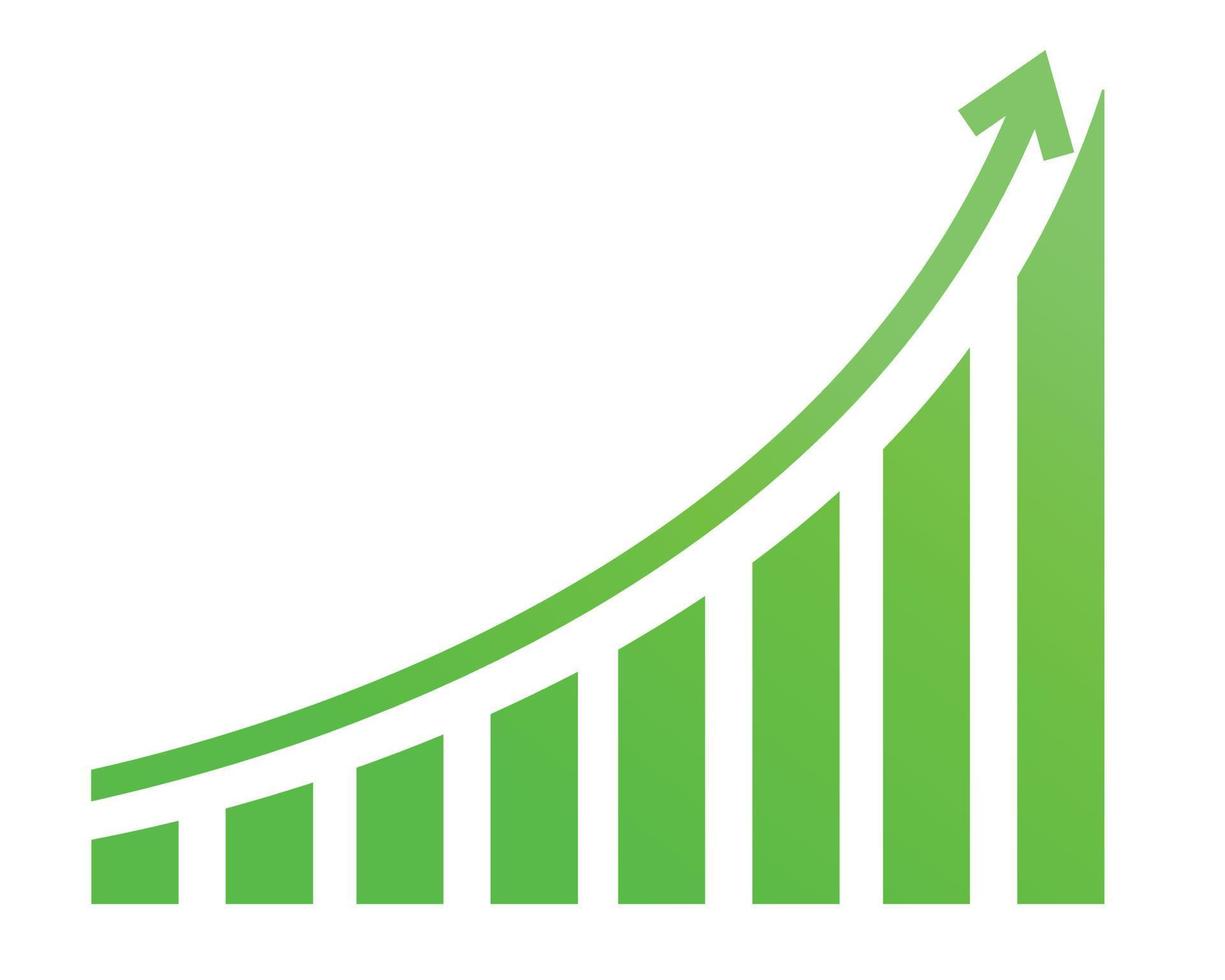 Wachstumsdiagramm-Vektorillustration vektor