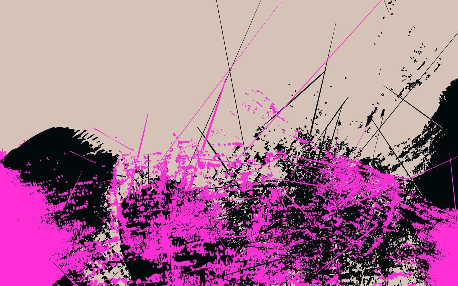 abstrakt grunge textur svart och rosa Färg bakgrund vektor