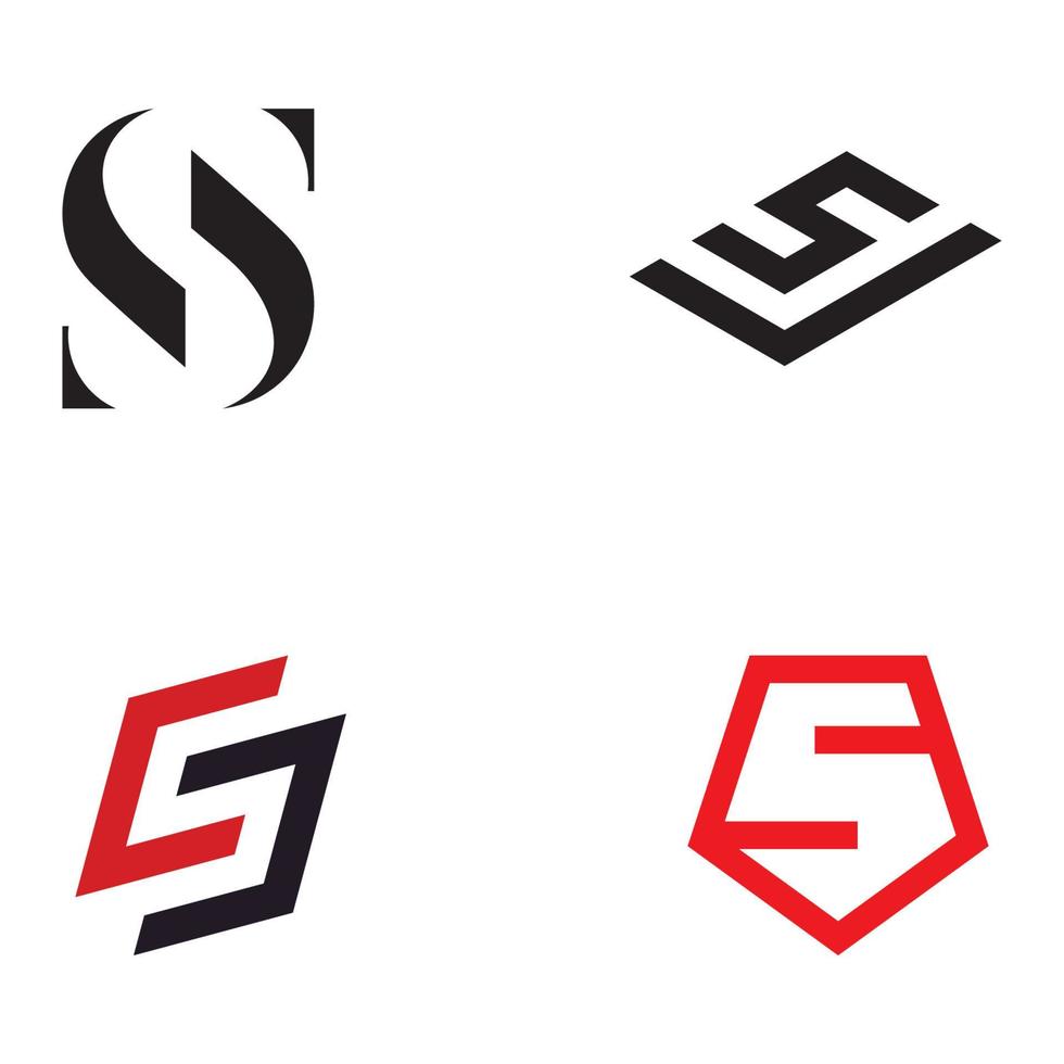 logotyp design abstrakt mall första brev s element med geometri. modern och minimalistisk konstnärlig s symbol. vektor