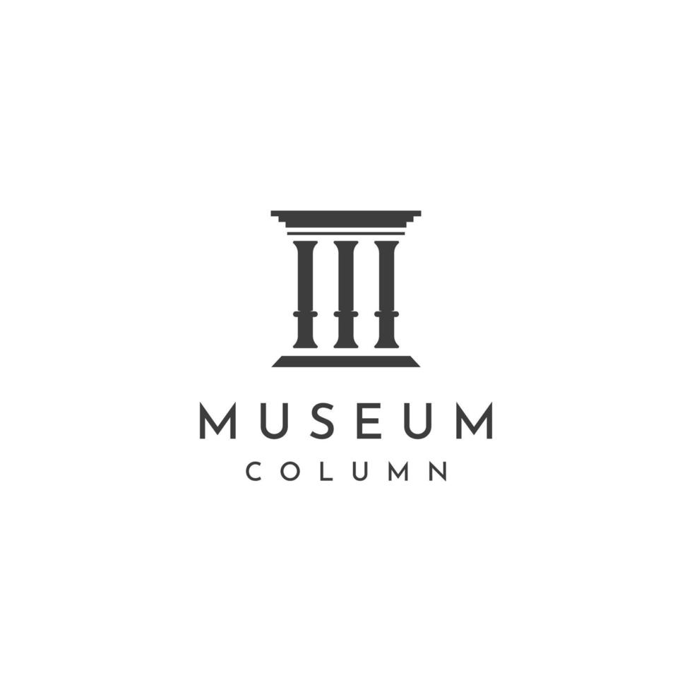 museer, museum kolumner, museum rader, museum pelare logotyper. museer med minimalistisk och modern begrepp. logotyper kan vara Begagnade för företag, museer och företag. vektor