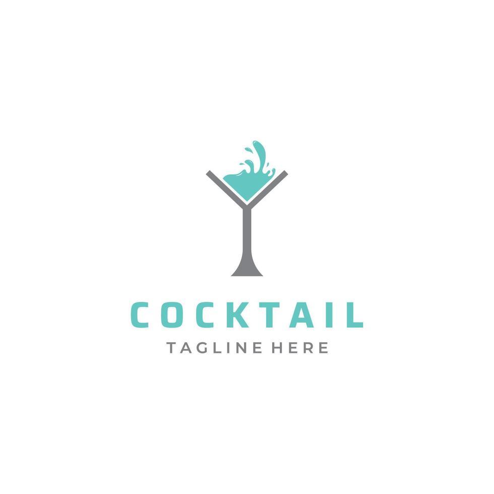 alkohol cocktail logotyp, nattklubb drinks.logotyper för nattklubbar, barer och mer i vektor illustration begrepp stil.