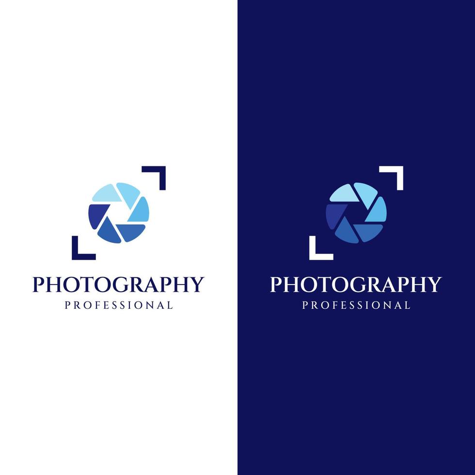 fotografi kamera logotyp, lins kamera slutare, digital, linje, professionell, elegant och modern. logotyp kan vara Begagnade för studio, fotografi och Övrig företag. vektor