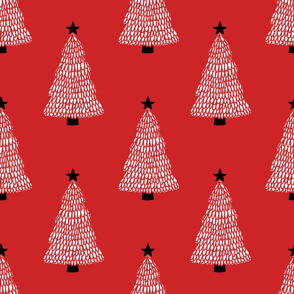 Weihnachtsbäume-Muster-Design-Vektor vektor
