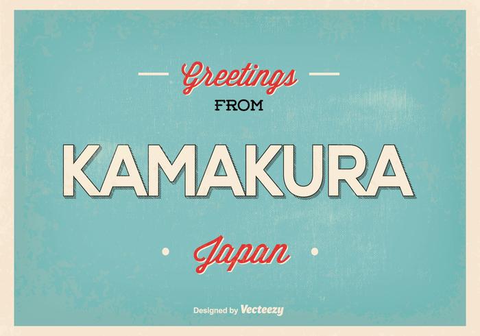 Kamakura japan hälsning illustration vektor