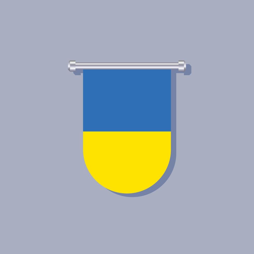 illustration av ukraina flagga mall vektor