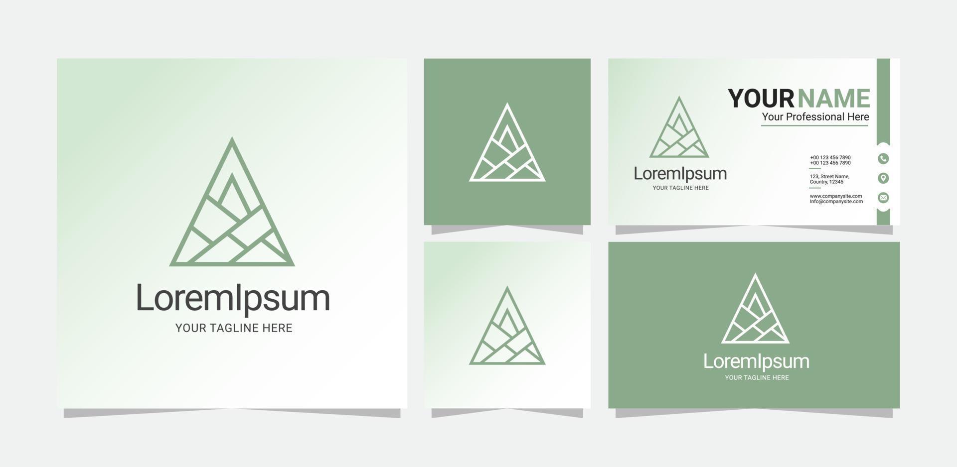 modern natur logotyp design mall vektor