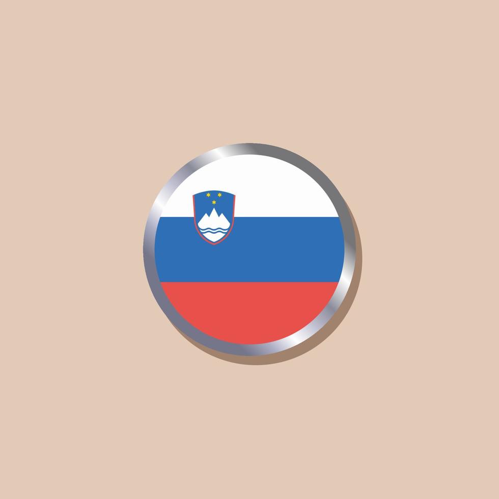 illustration av slovenien flagga mall vektor