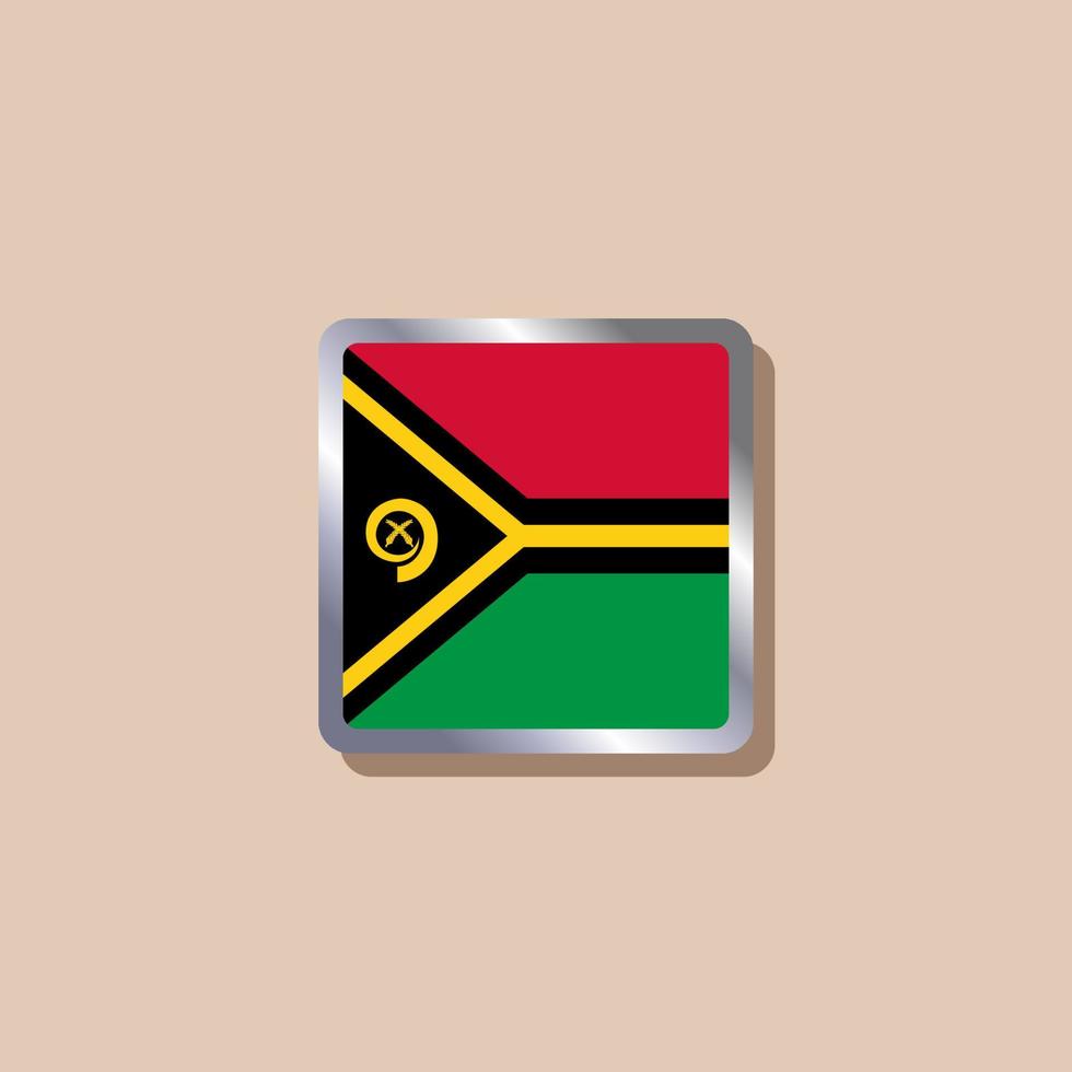Illustration der Vanuatu-Flaggenvorlage vektor