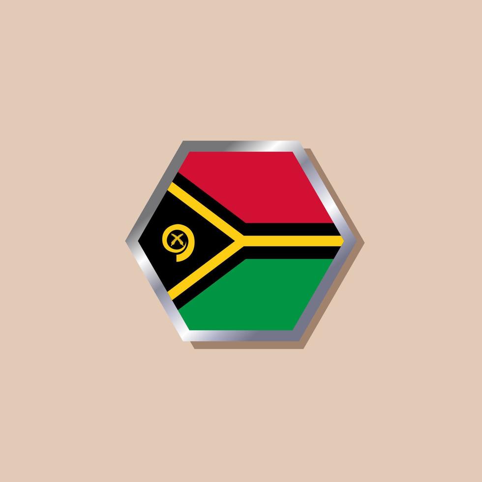 Illustration der Vanuatu-Flaggenvorlage vektor