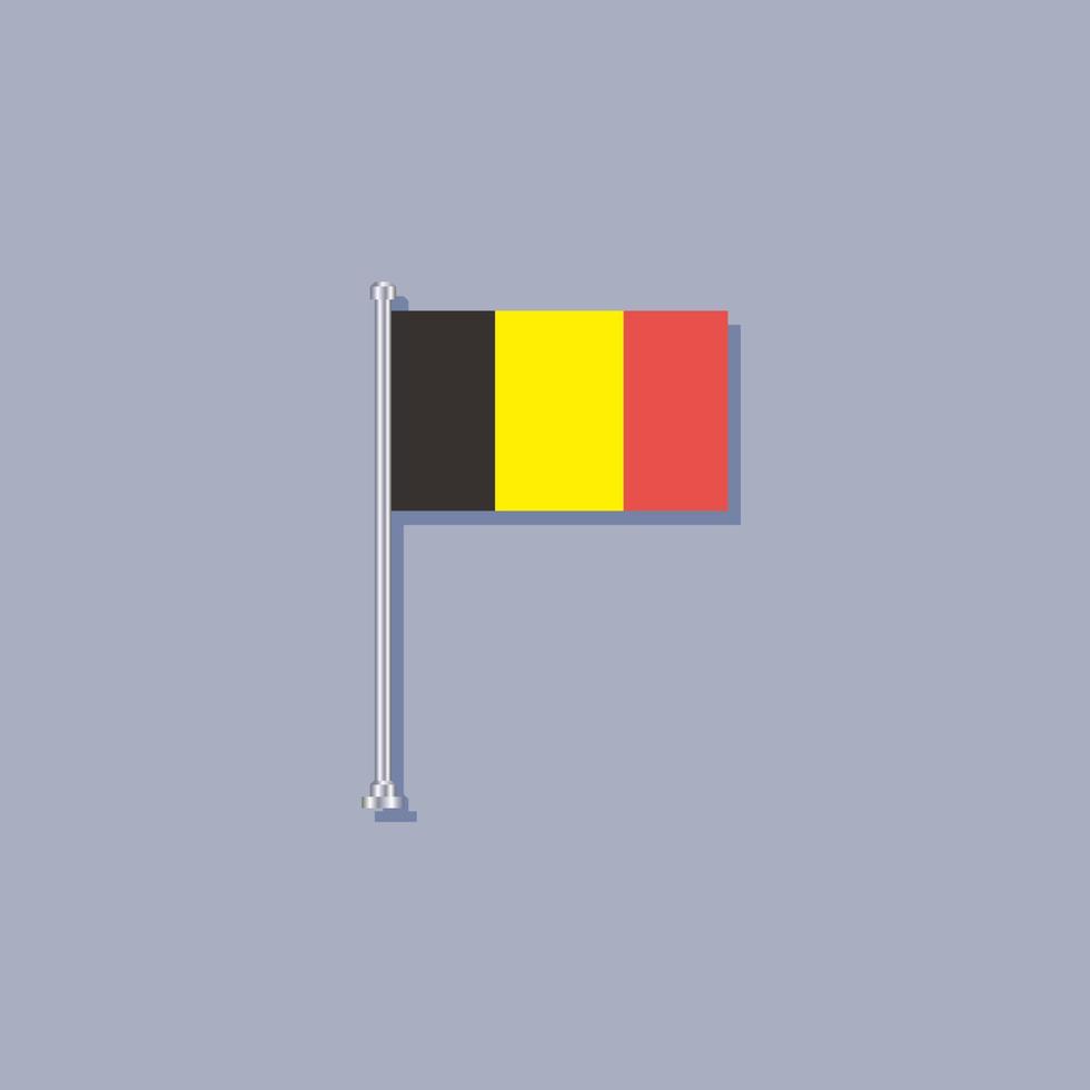 Illustration der belgischen Flaggenvorlage vektor