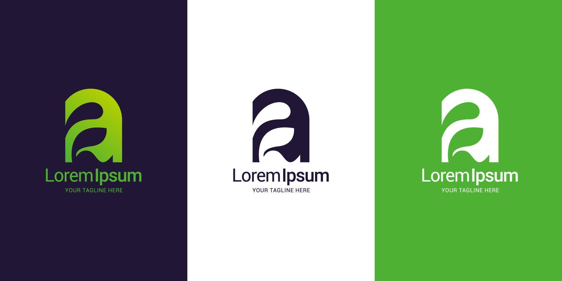 modern natur logotyp design mall vektor