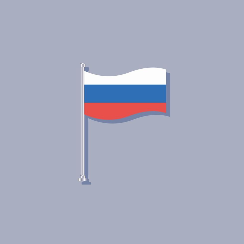 Illustration der russischen Flaggenvorlage vektor