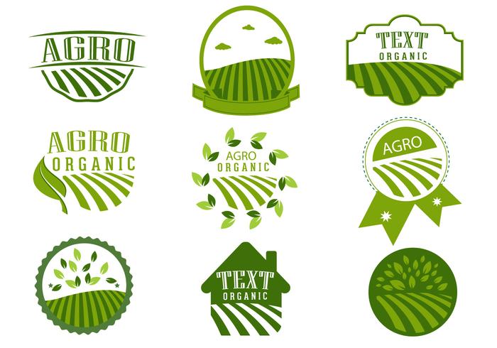 Einfache Agro Symbol Logo Design Vektoren