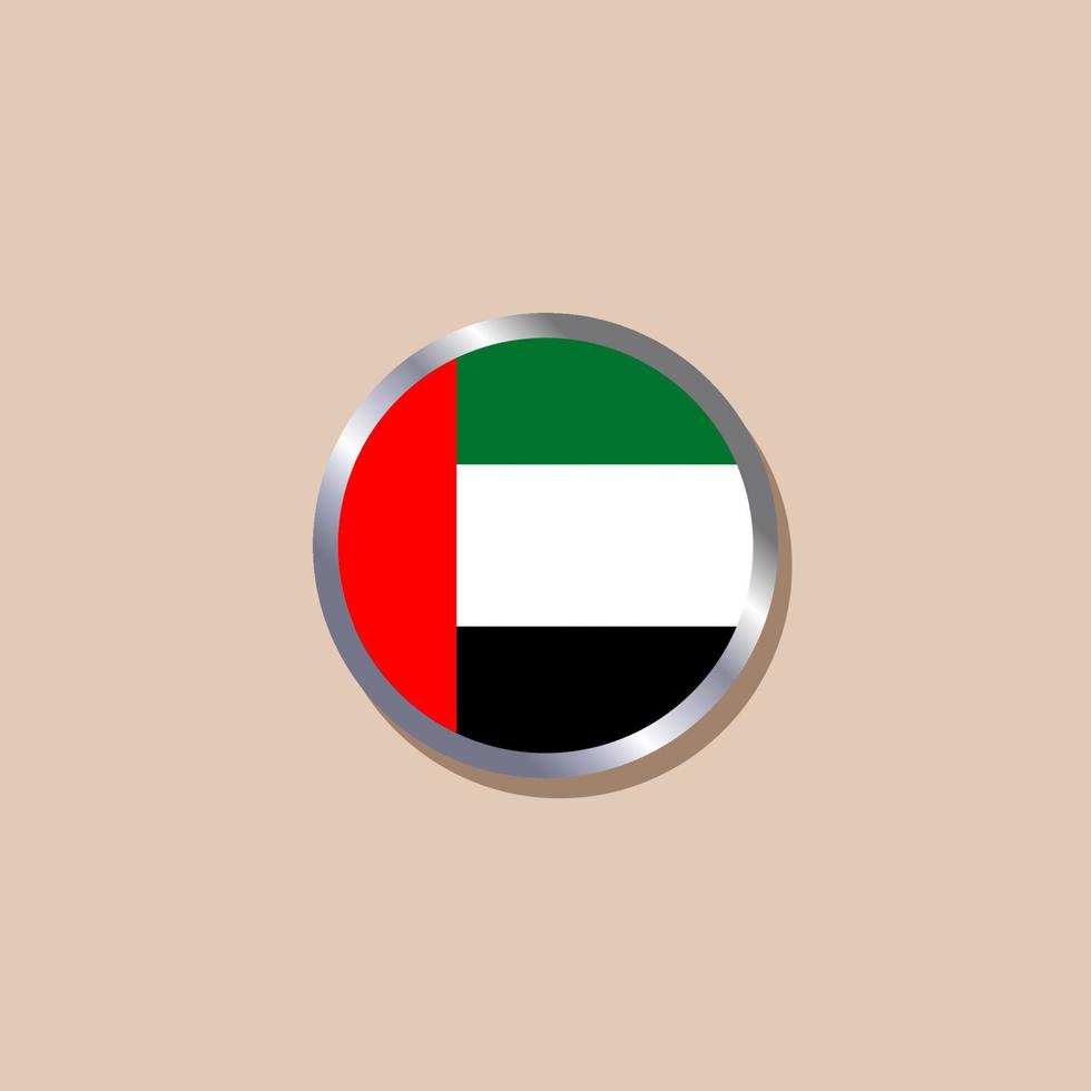 Illustration der Flaggenvorlage der arabischen Emirate vektor