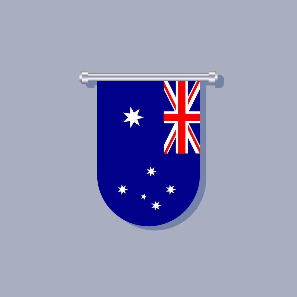 Illustration der australischen Flaggenvorlage vektor