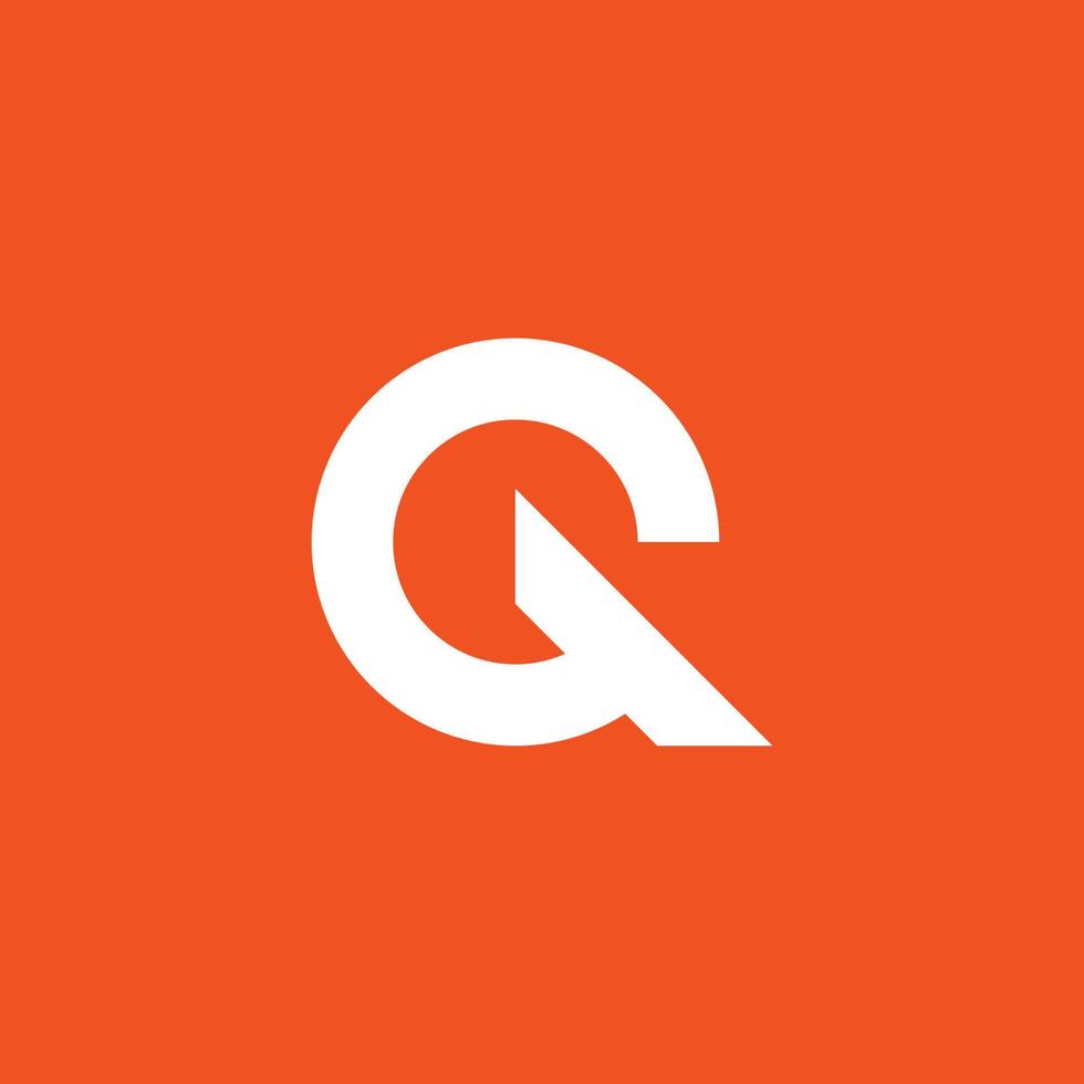 Buchstabe q Vektor-Logo-Vorlage Illustration Design vektor