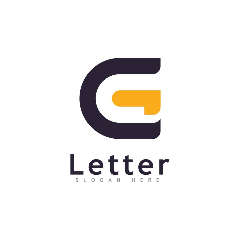 g-Logo-Vektorvorlage kreatives g-Buchstaben-Initialen-Logo-Design vektor