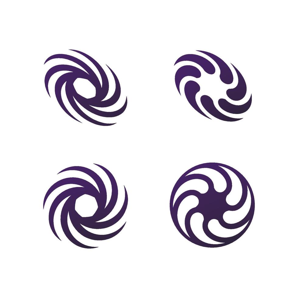 abstraktes Vortex-Spin-Logo-Icon-Design vektor