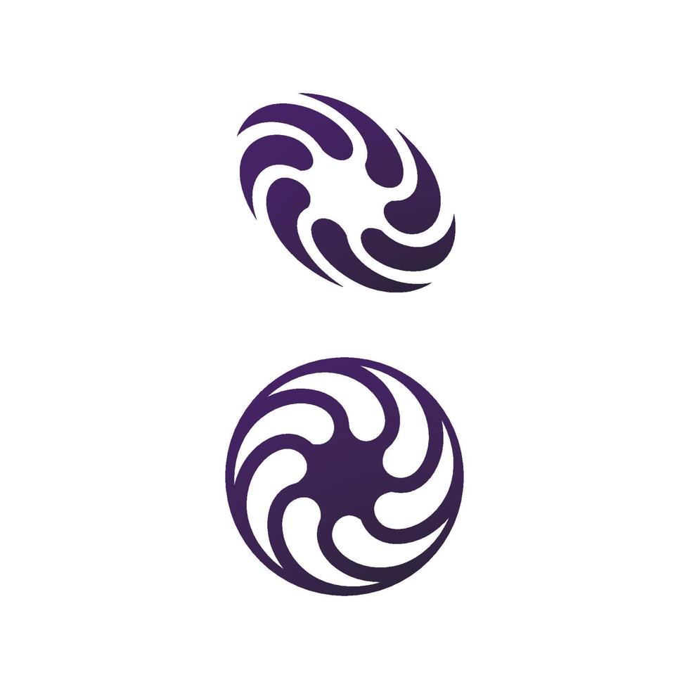abstraktes Vortex-Spin-Logo-Icon-Design vektor