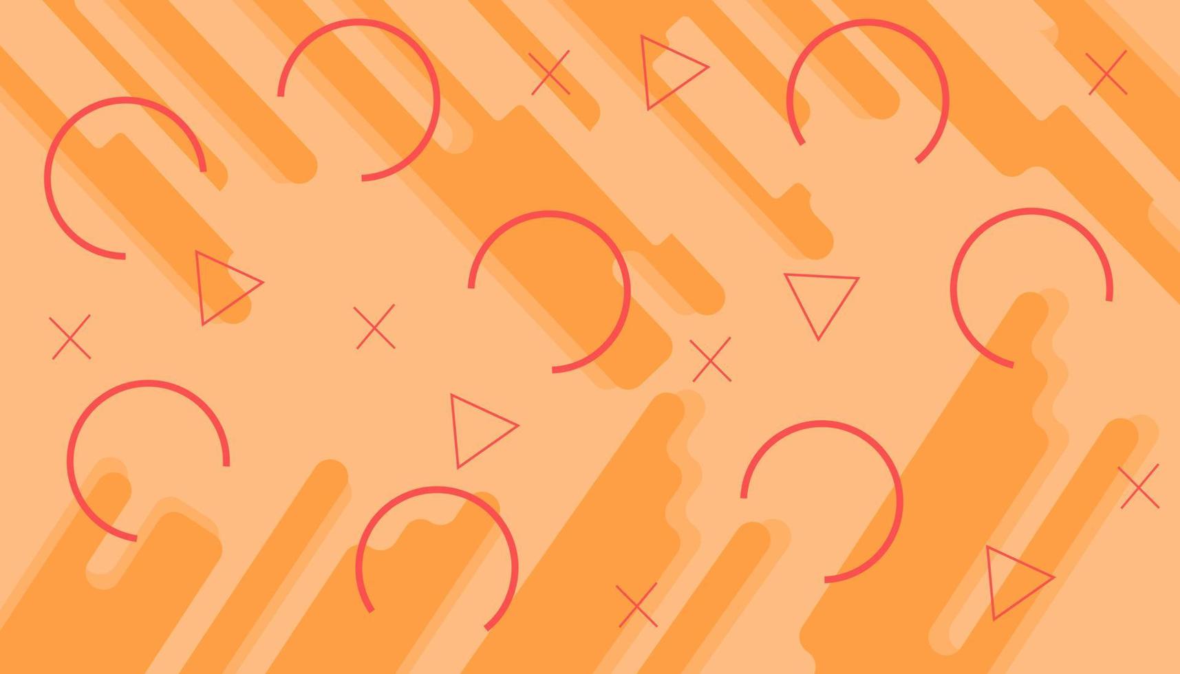flacher orangefarbener Hintergrund vektor