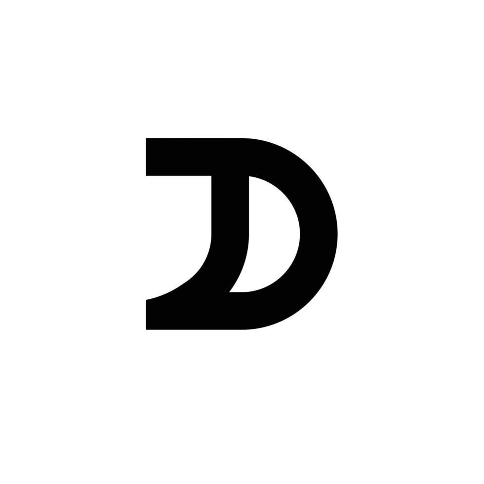 jd logotyp. brev design vektor. proffs vektor