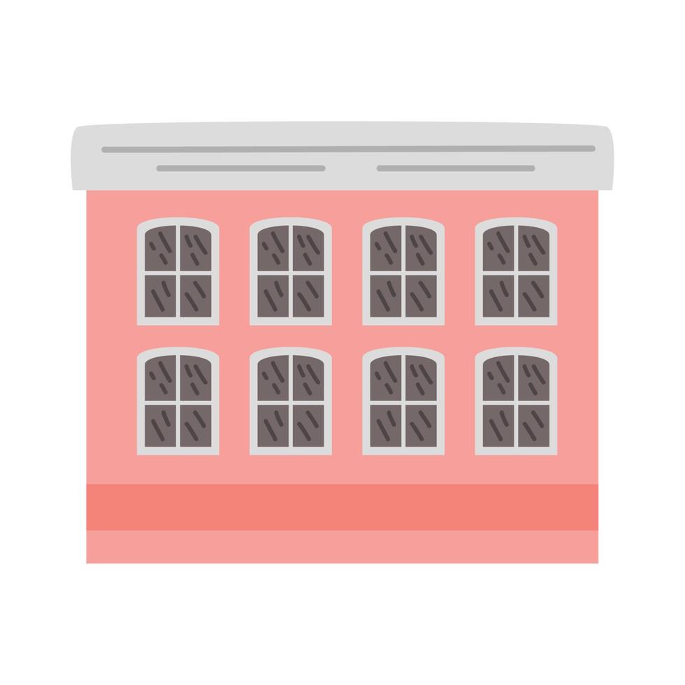 Gebäude rosa Fassade vektor