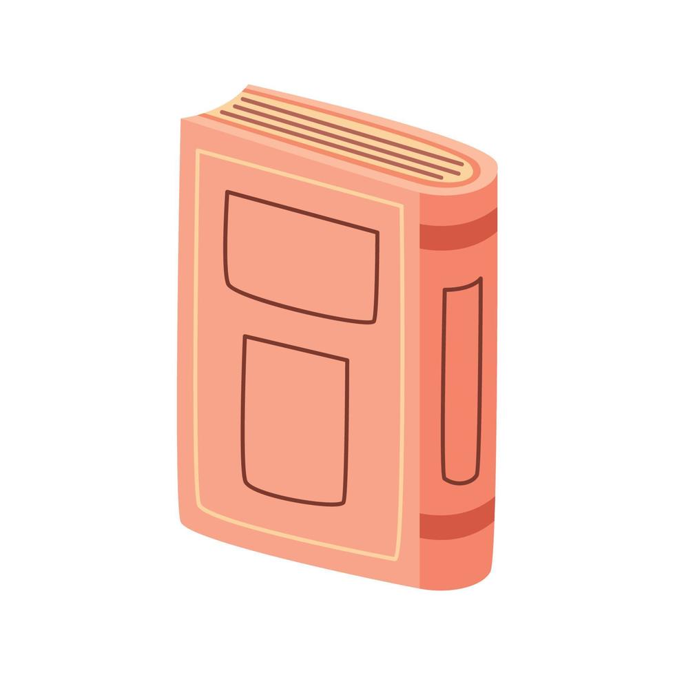 rosa Buch geschlossen vektor