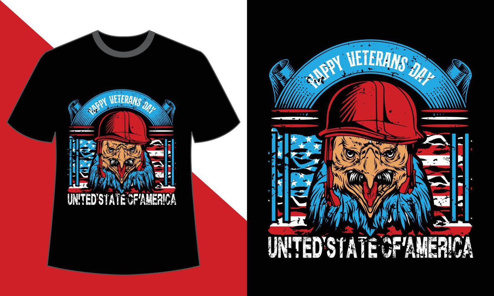 veteranen-tag-t-shirt-design vektor