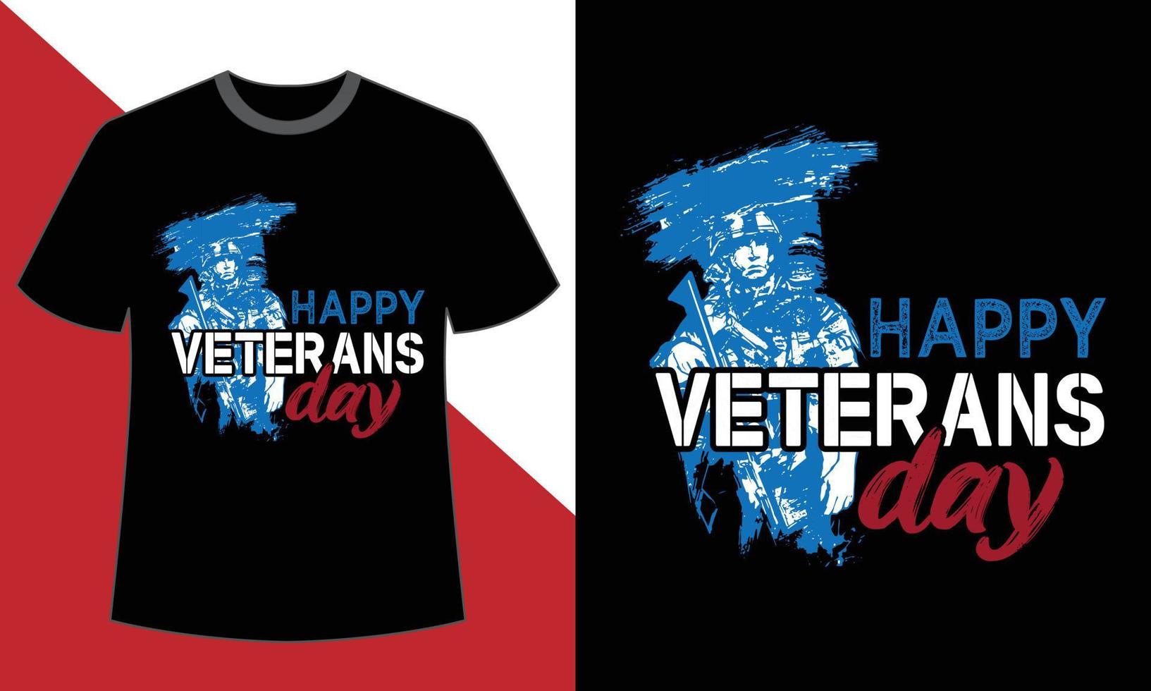 veteranen-tag-t-shirt-design vektor