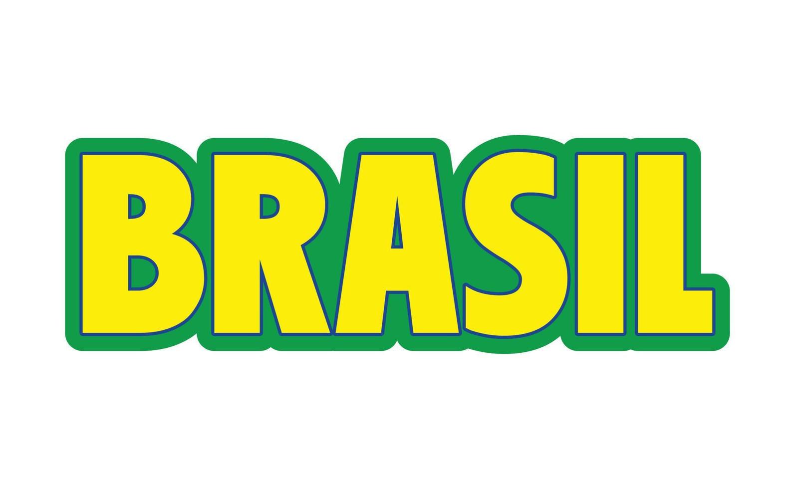 brasilien-banner-design. brasilianische Farben mit Flaggenelementen. vektor