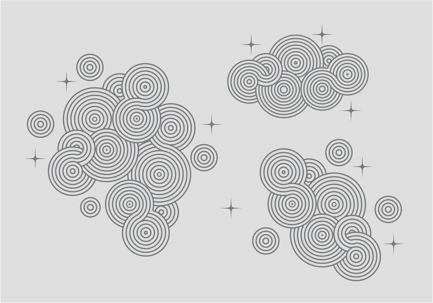 rök eller moln abstrakt mönster vektor