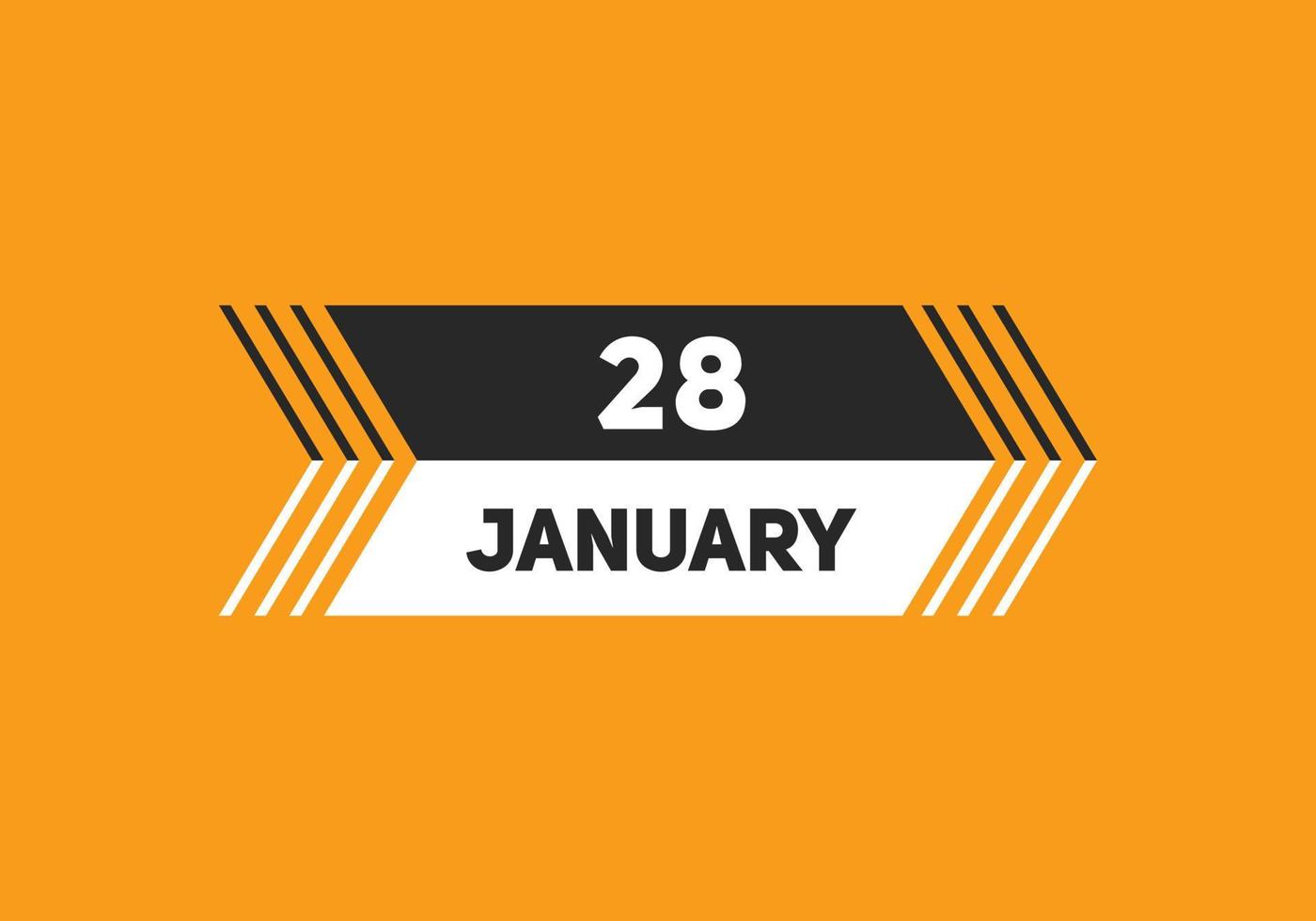 28. januar kalender erinnerung. 28. januar tägliche kalendersymbolvorlage. Kalender 28. Januar Icon-Design-Vorlage. Vektor-Illustration vektor