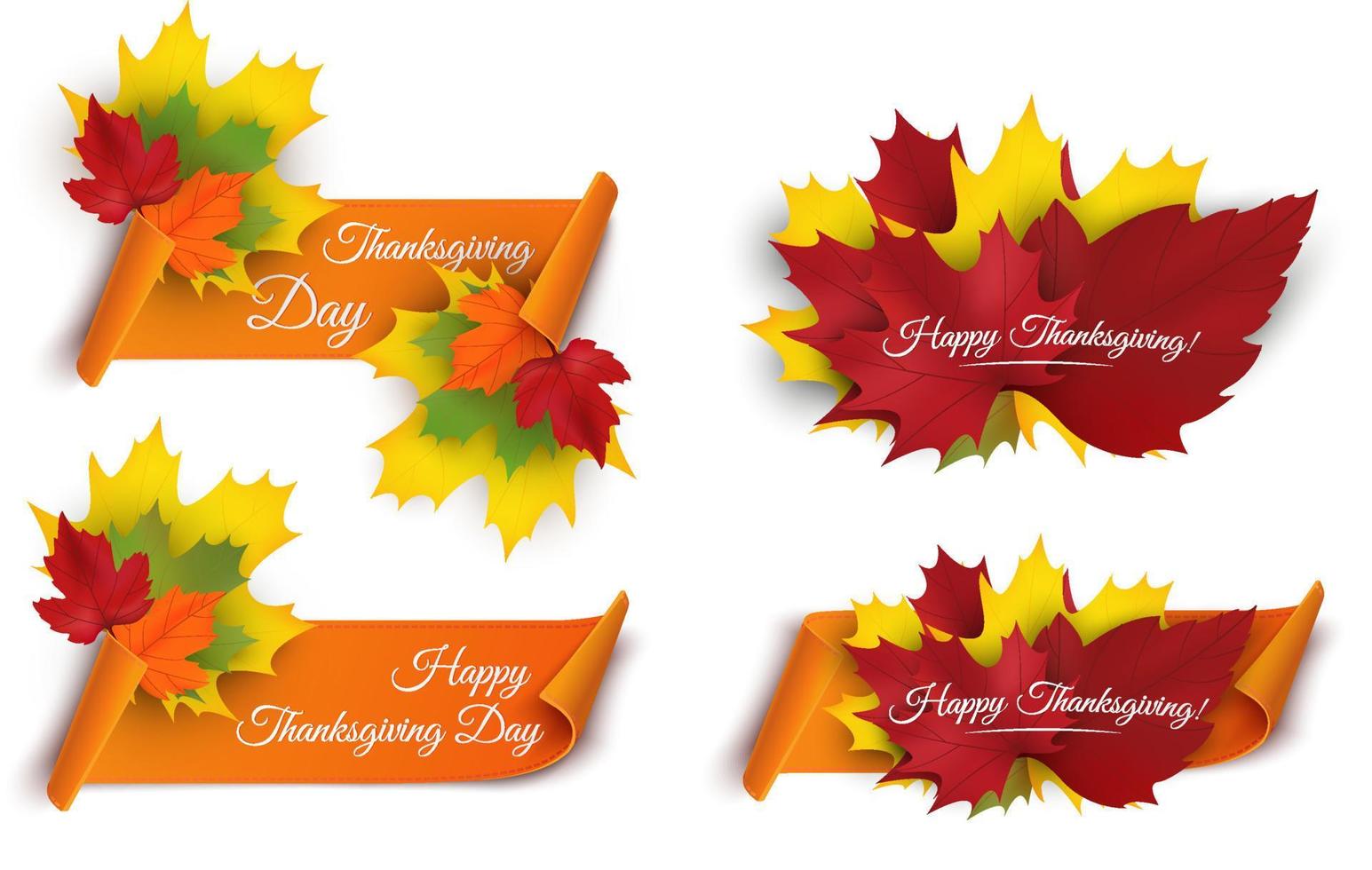 Thanksgiving Day-Banner. Herbstbanner vektor