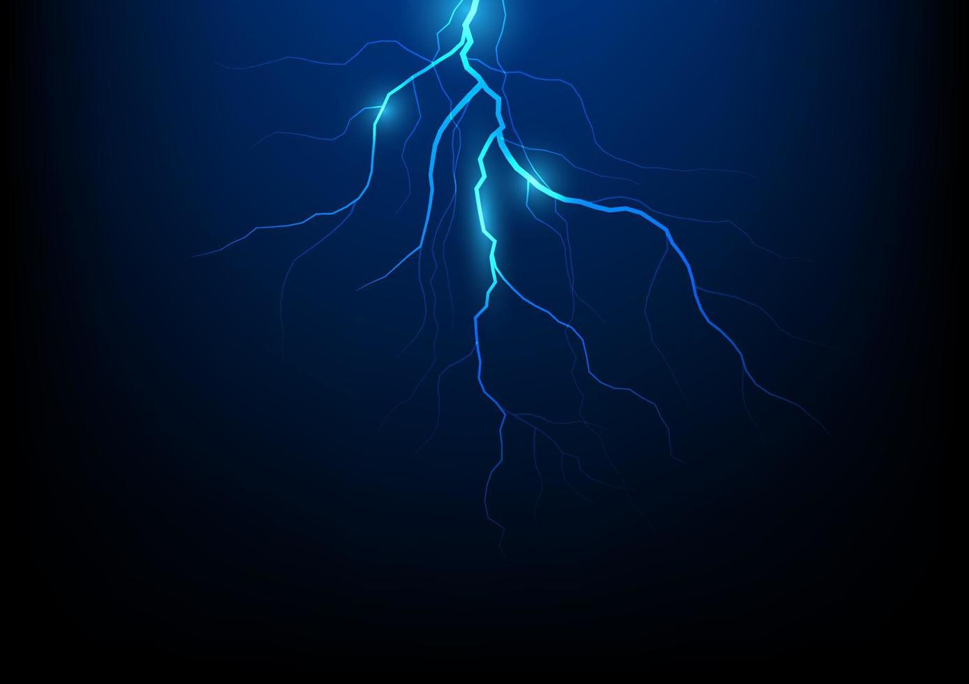 blixt- blixt- åskväder elektrisk blixt vektor illustration himmel farlig ljus effekt