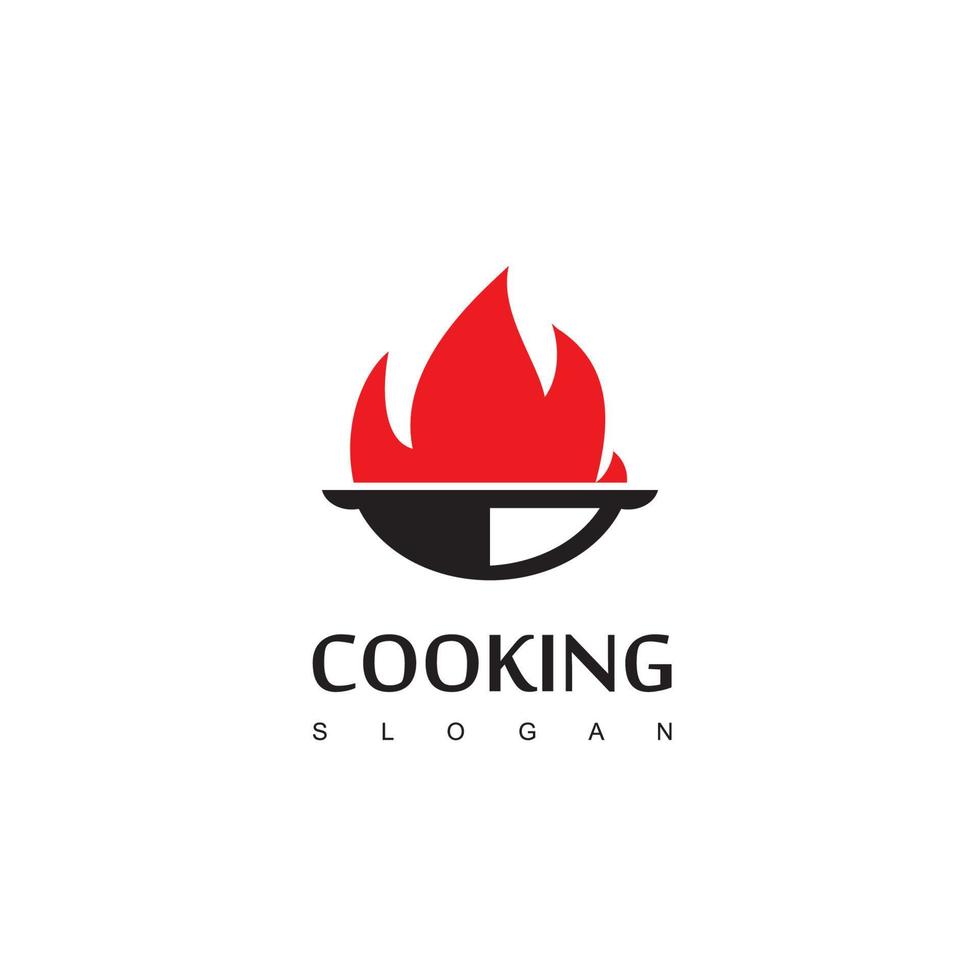 Kochen Logo-Design-Vorlage vektor