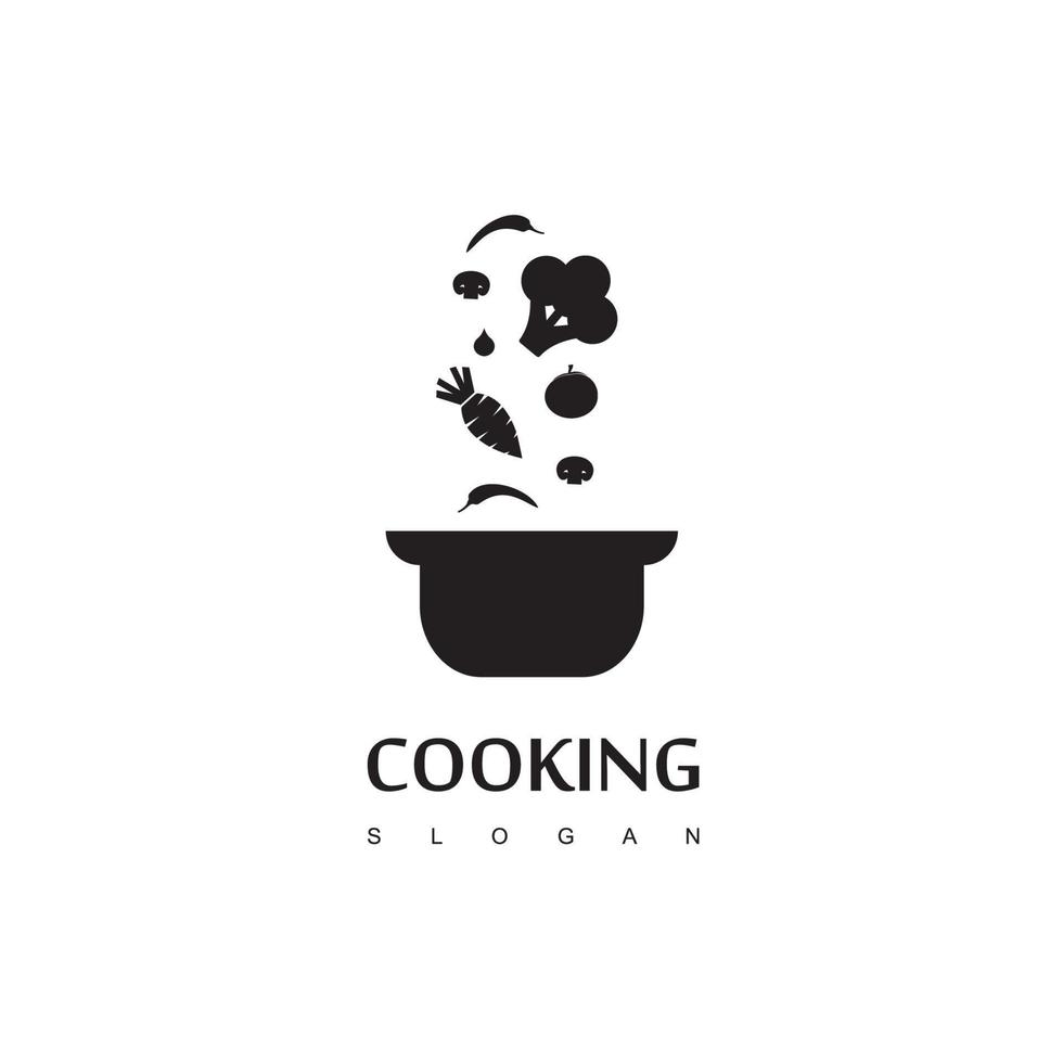 Kochen Logo-Design-Vorlage vektor