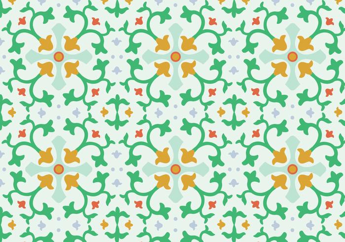 Blumen-Mosaik-Vektor-Muster vektor